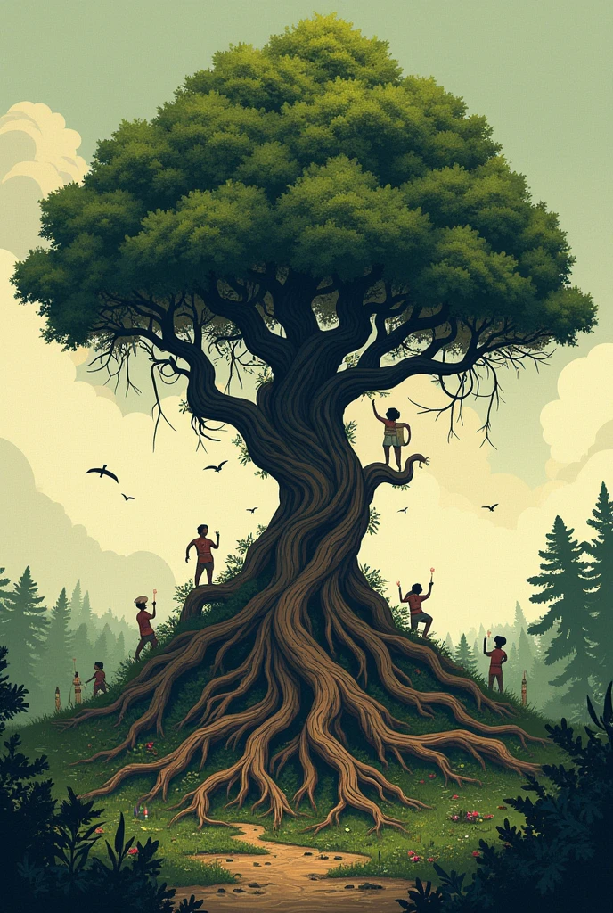Colonialism in Europe, make an illustration image, something organic