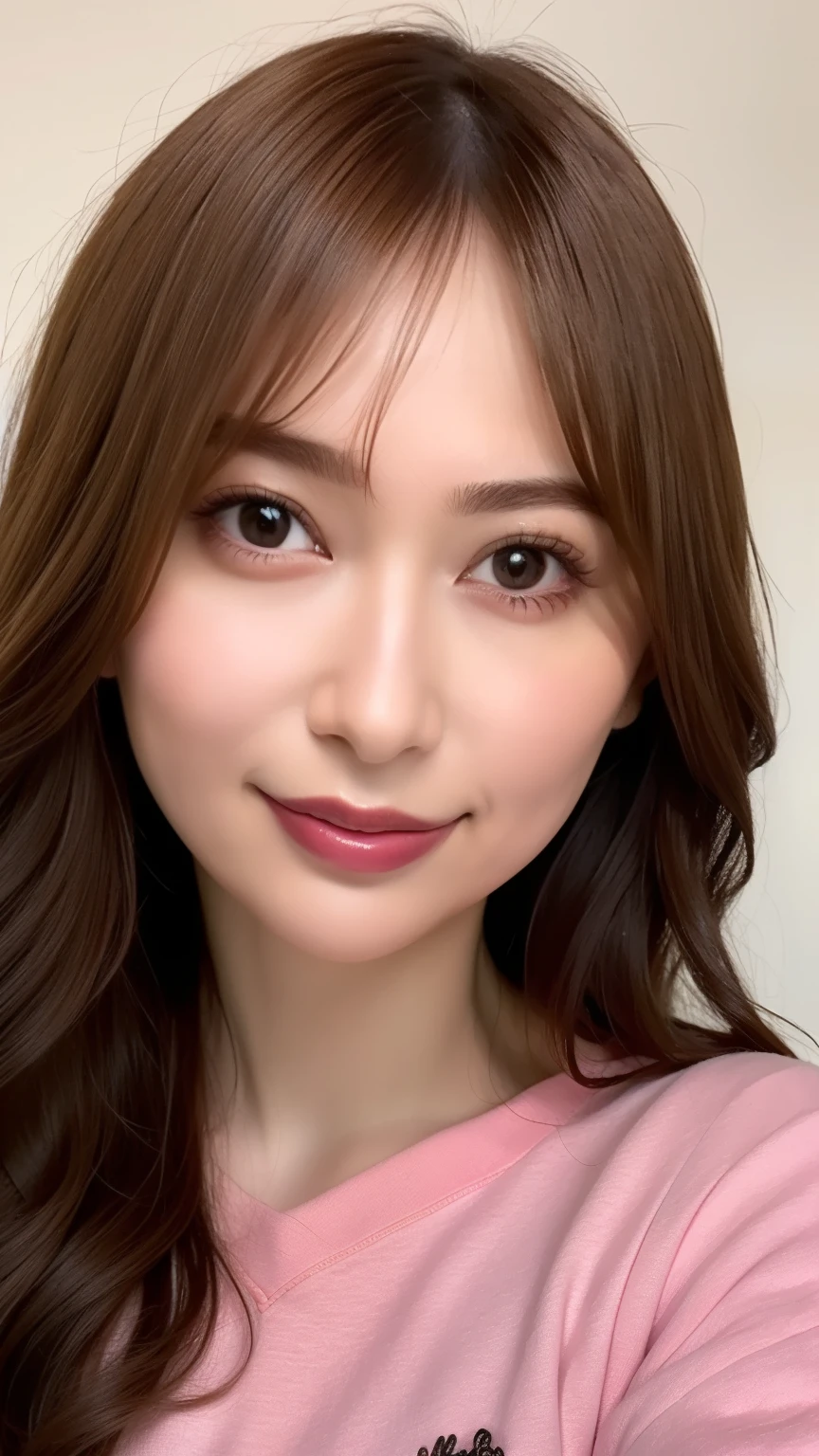 (Highest quality、8k、Award-winning works、Ultra-high resolution)、One beautiful woman、(The perfect and most natural red long sleeve casual sweatshirt:1.1)、(blonde:1.1)、Bright color contacts、Perfect Makeup、Bright and shiny lipstick、(Very heavy makeup:1.2)、(Deep pink around the eyes:1.1)、Beautiful bright eyeshadow、Heavy makeup around the eyes、(Big Breasts:1.2)、very long wavy hair、(Romantic affection:1.1)、私を見た時のThe best smile、(Many of them emphasize the body line...:1.1)、(Strongly blurred vibrant Harajuku city background:1.1)、(Strongly blurred background:1.1)、Accurate anatomy、Ultra HD Hair、(Ultra-high resolutionの完璧な美しい歯:1.1)、Ultra-high definition beauty face、Ultra HD Hair、Ultra HD Shining Eyes、輝くUltra-high resolutionの美肌、Ultra-high resolutionの艶やかな唇, Very detailed, close your eyes,  Symmetrical face,Realistic nostrils、The best smile, Shiny lips with noticeable lip wrinkles,Perfect Lips,whole:1.4