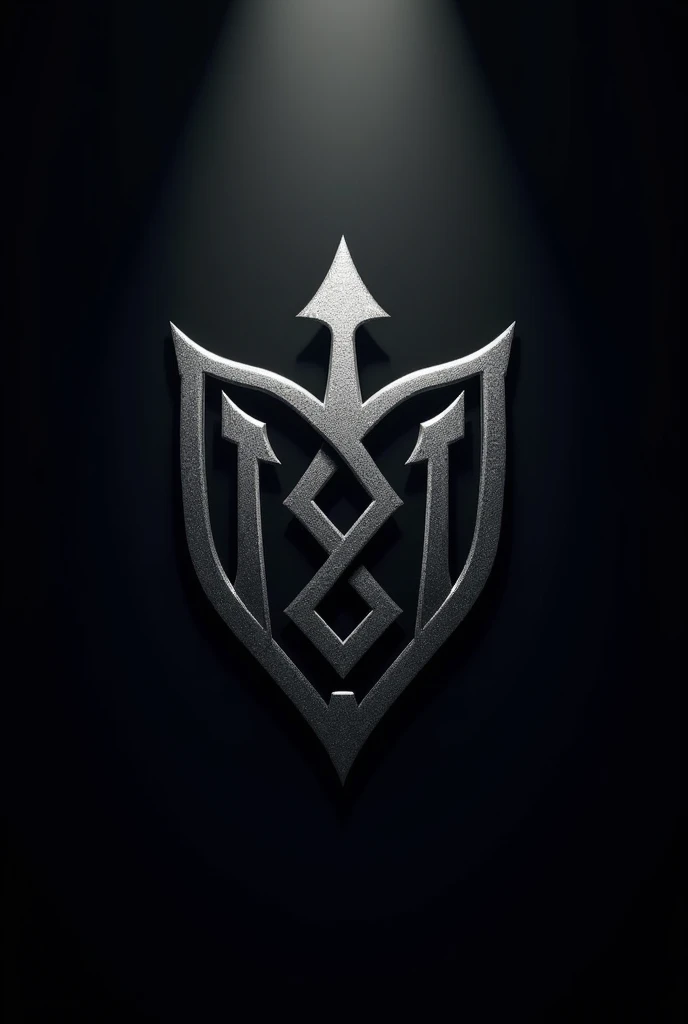 logo that makes you feel like royalty exclusive, unique and powerful silver color