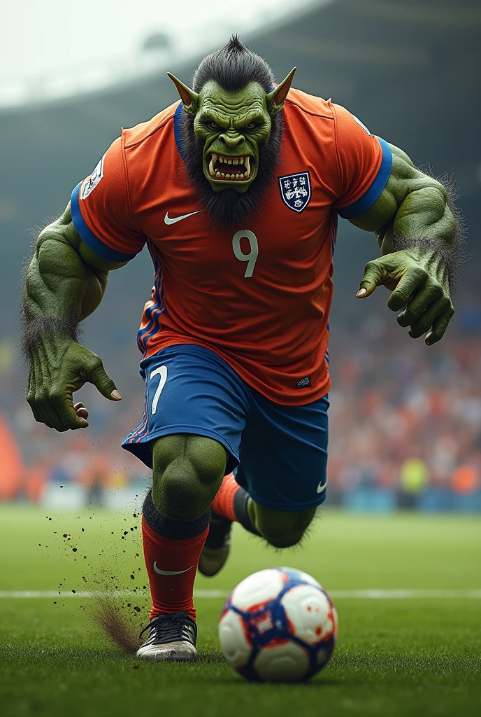 orc playing football with the netherlands jersey