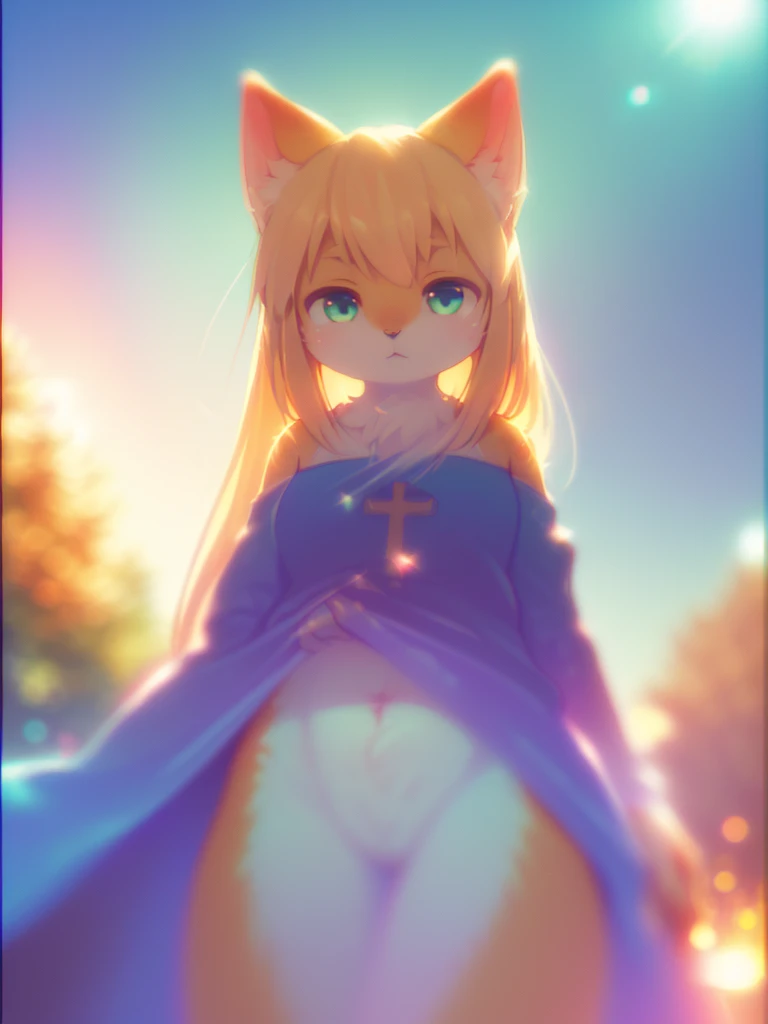 (Sumilux f1.4 24mm , low Latitude old color negative film , cross process , (bokeh), Long exposure , blur , flare, chromatic aberration , soft focus, (Shallow focus) , soft glow , Maximum aperture, high Key , Transparent depiction , Tyndall:1.3) , female cat , Kama Sutra , spread vagina