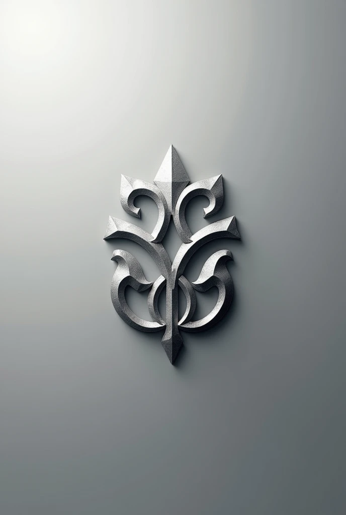 Logo that makes you feel like royalty, powerful and exclusive, unique silver color