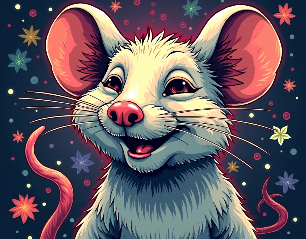 Stoner rat shirt print