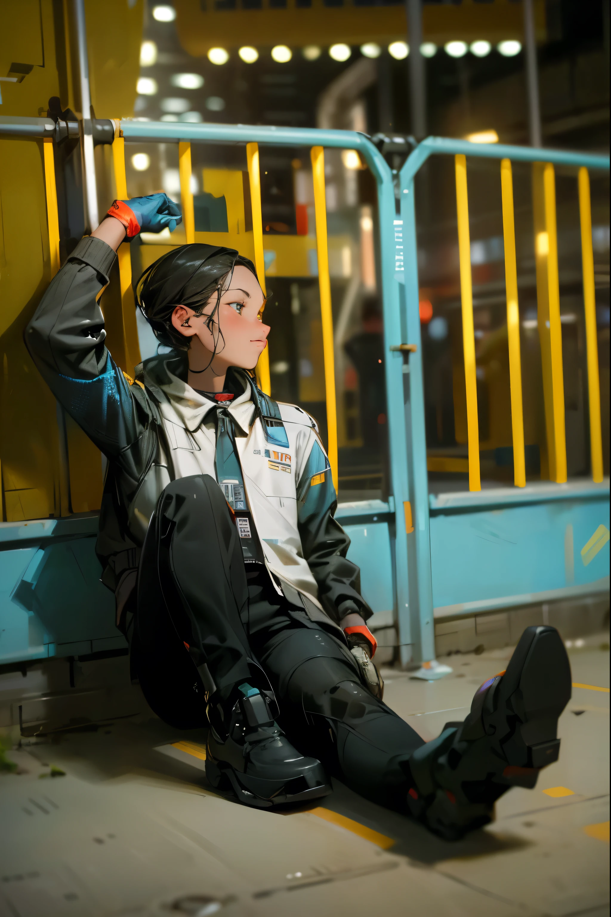 (Best quality, 8k, 32k, Masterpiece, UHD:1.2) "Transform the scene into the futuristic city of Detroit, inspired by Detroit: Become Human. The environment should showcase towering skyscrapers with sleek, reflective glass surfaces, and advanced technology integrated into every aspect of the city. Holographic billboards and digital advertisements illuminate the streets, casting a neon glow on the pavement. Autonomous vehicles glide along the roads, and drones hover in the sky. The architecture is modern, blending steel and glass, with a mix of corporate buildings and residential areas. The atmosphere is both vibrant and slightly dystopian, capturing the essence of a world where humans and androids coexist in a complex society. The streets are mostly empty, giving a sense of calm before the storm."