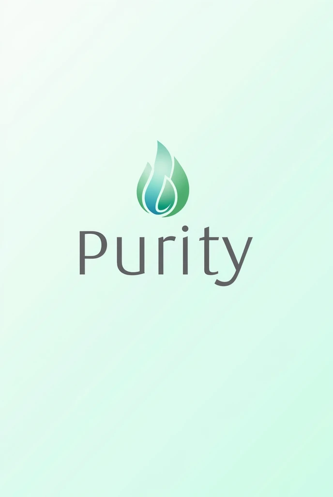 Logo of a company dedicated to the sale of detergent and soaps and cleaning products called: Purity, Add attractive colors that inspire purity and cleanliness, perfect for detergents and soaps, With beautiful colors and inspired by the most exclusive brands in the world based on their colors and exclusivity