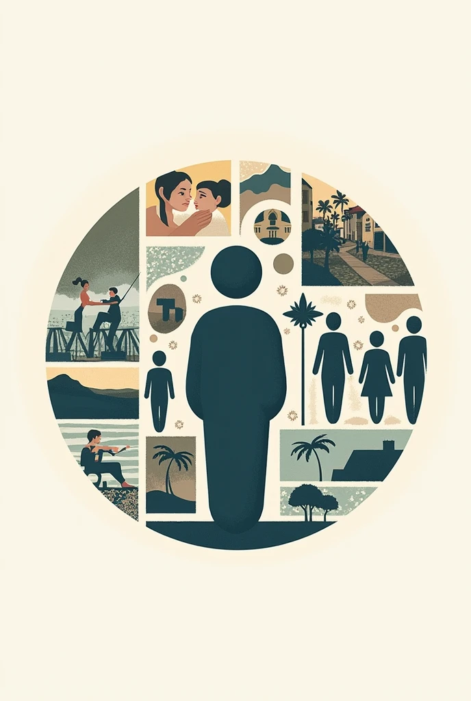 Social work career logo representing the last 100 years of social work in Chile 