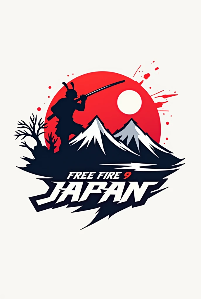 Logo for a free fire clan that has JAPAN as a reference and that bears the name F9 JAPAN