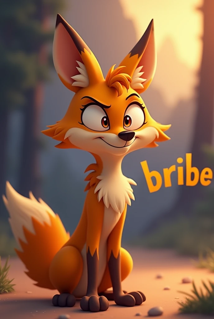 Animated coyote that says bribe