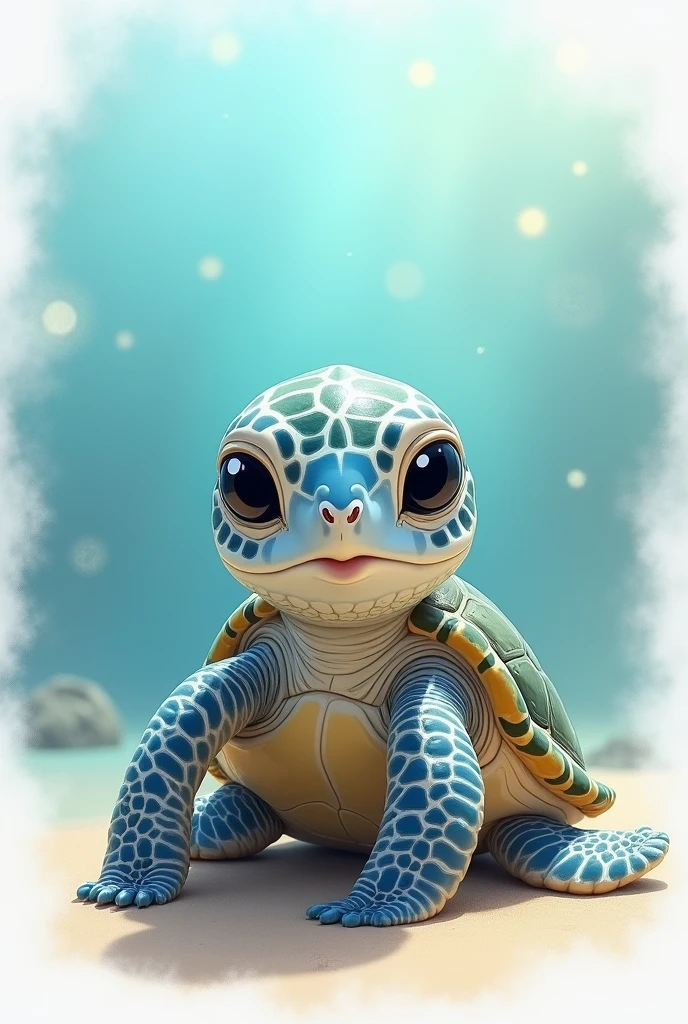 Baby turtle drawing