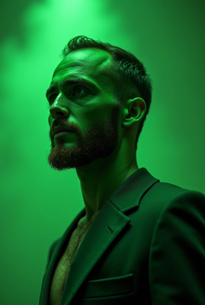 A green skinned man
