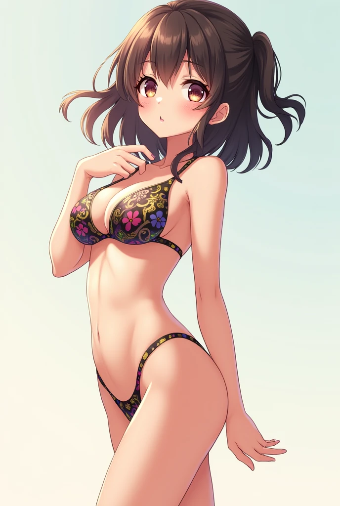 Anime girl tight bikini