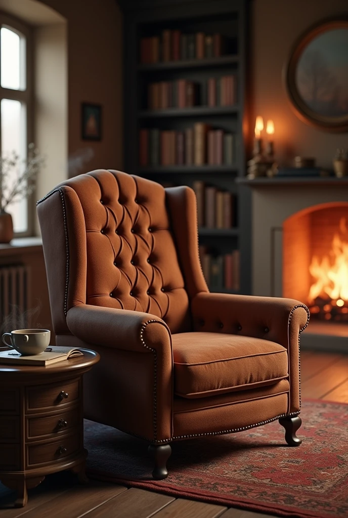 create an image for my channel cover name "FROM THE ARMCHAIR"