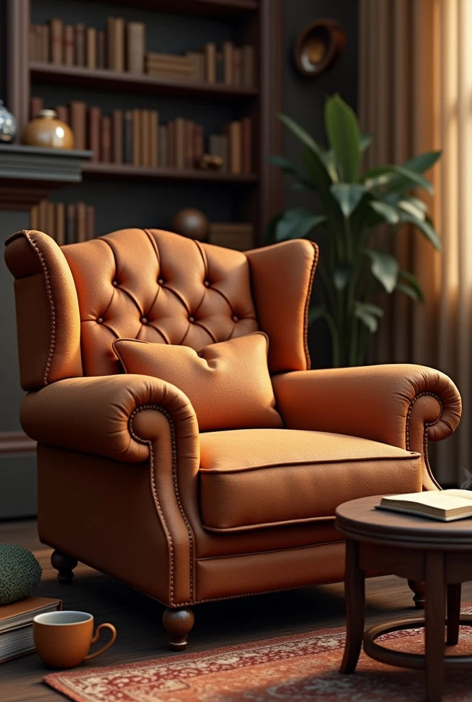 create an image for my channel cover name "FROM THE ARMCHAIR"