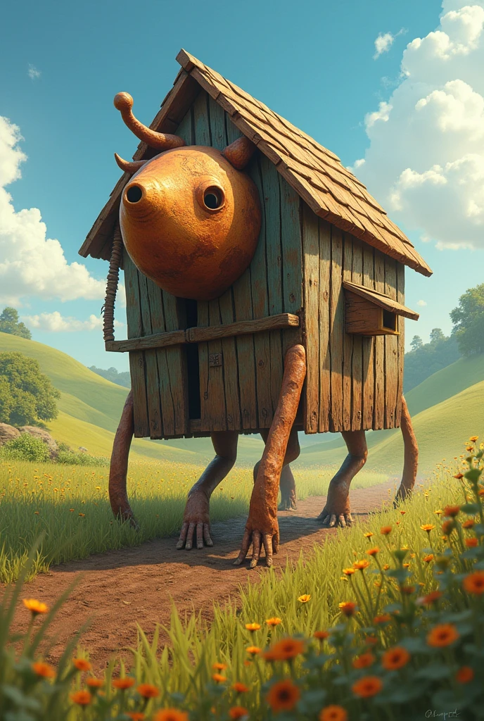  A barn working the land planting seeds that is not realistic 