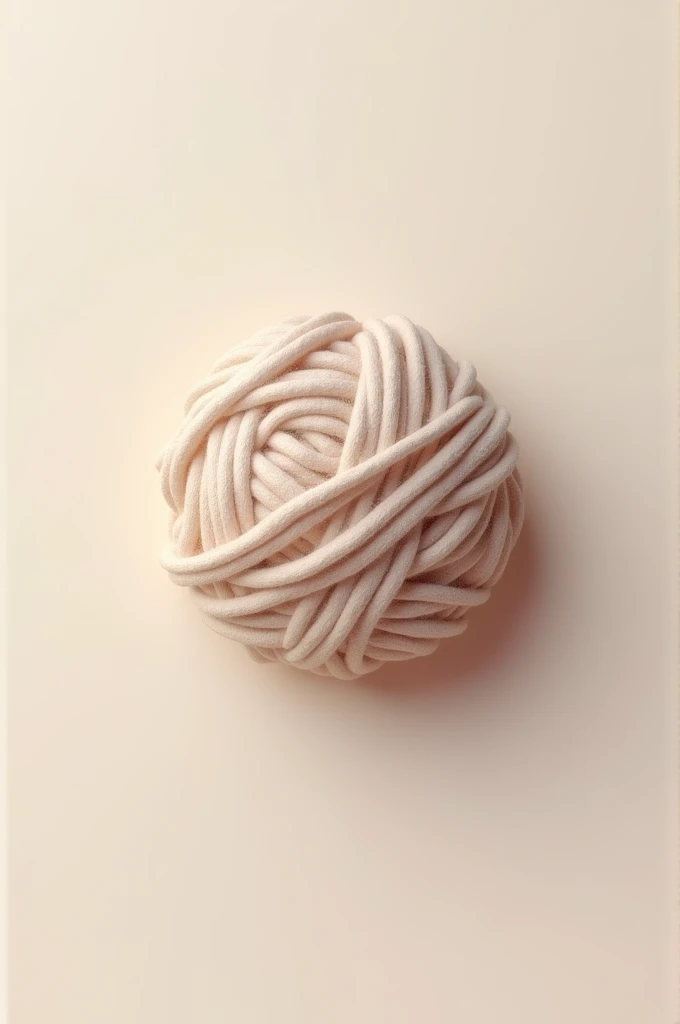 Logo for a craft company "Amor pelo Croche", ball of wool 3d drawn, Symmetry, modern