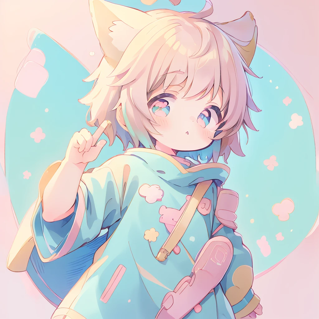 anime boy with rosy cheeks and eyes covering his face, cute art style, cute ruan vtuber, cute anime face, cute character, anime boy, cute anime style, in anime style, cute expression, holds bangs with one hand, with index finger, cute anime, with cute face - beautiful, cute cartoon, cute cartoon character