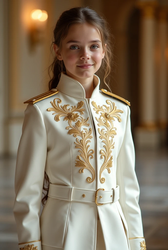 Uniforme Blanc et or pour adolescents, prince moderne