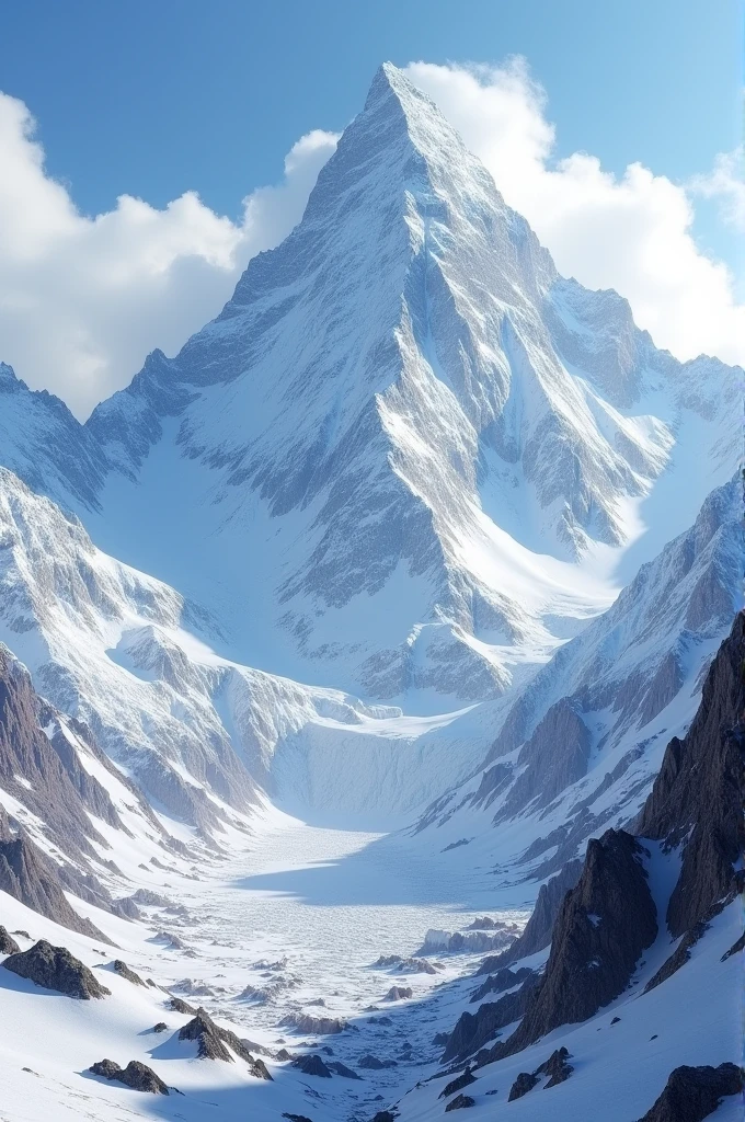 Snowy peak of Huascaran 