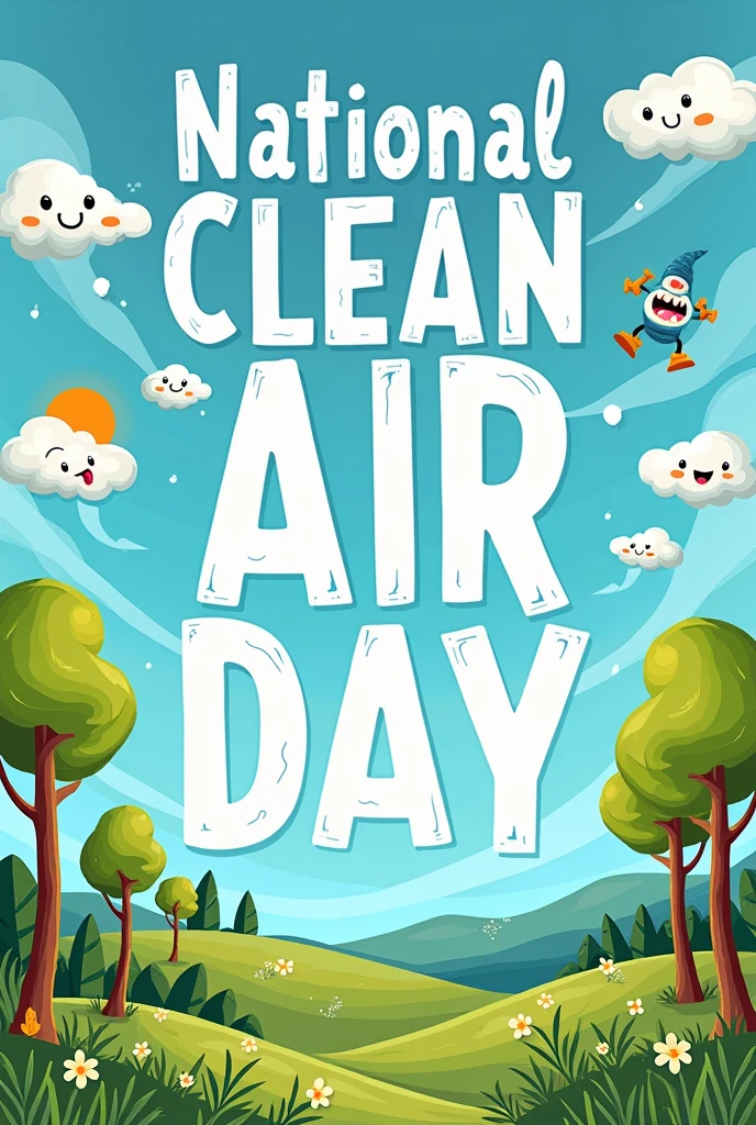 Create jokes about National Clean Air Day with images