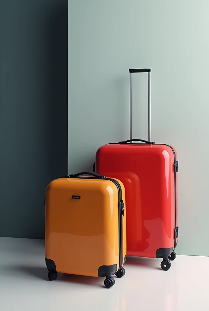 A beautiful suitcase without a handle