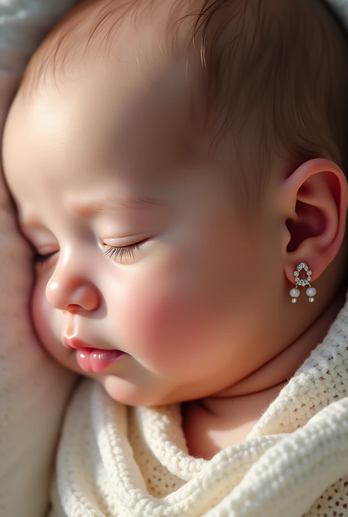 fix lips, full lips, black african baby, portrait, small nose, sleeping baby, fetus, inside womb, rosy face, hd, realistic, cute, baby girl, 8k, uhd, high quality, sharp focus, he composition beautiful rich and bright