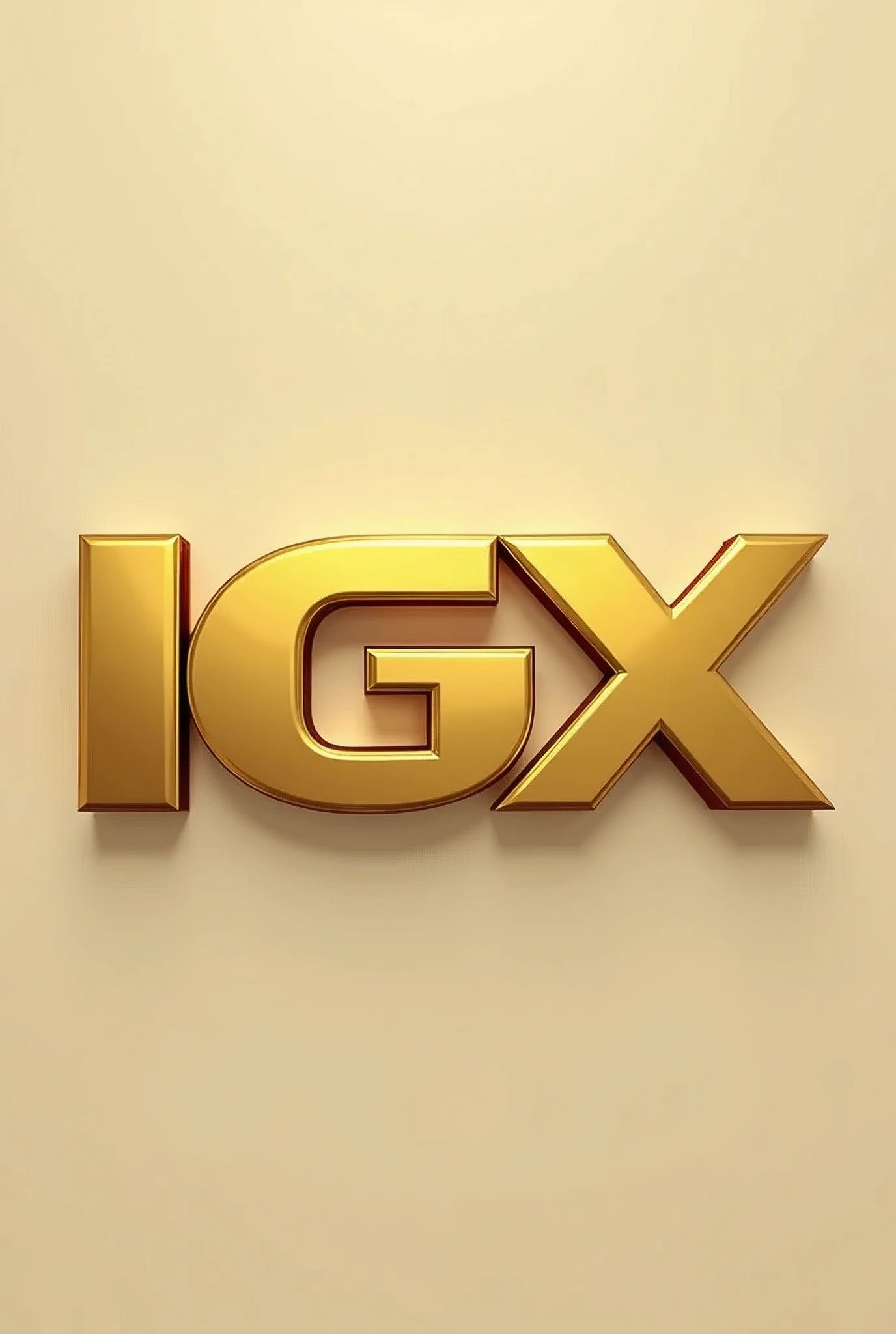Create golden IGX logo without background


