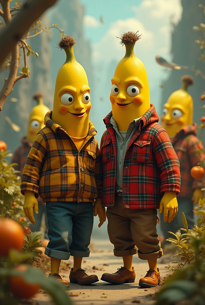 Flannel of male bananas