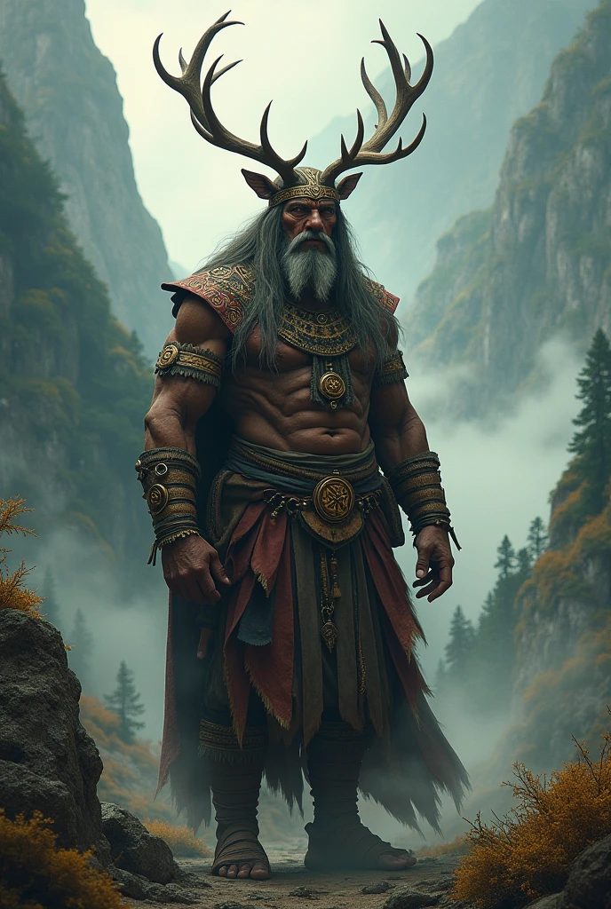 (photorealism:1.2), A Shaman