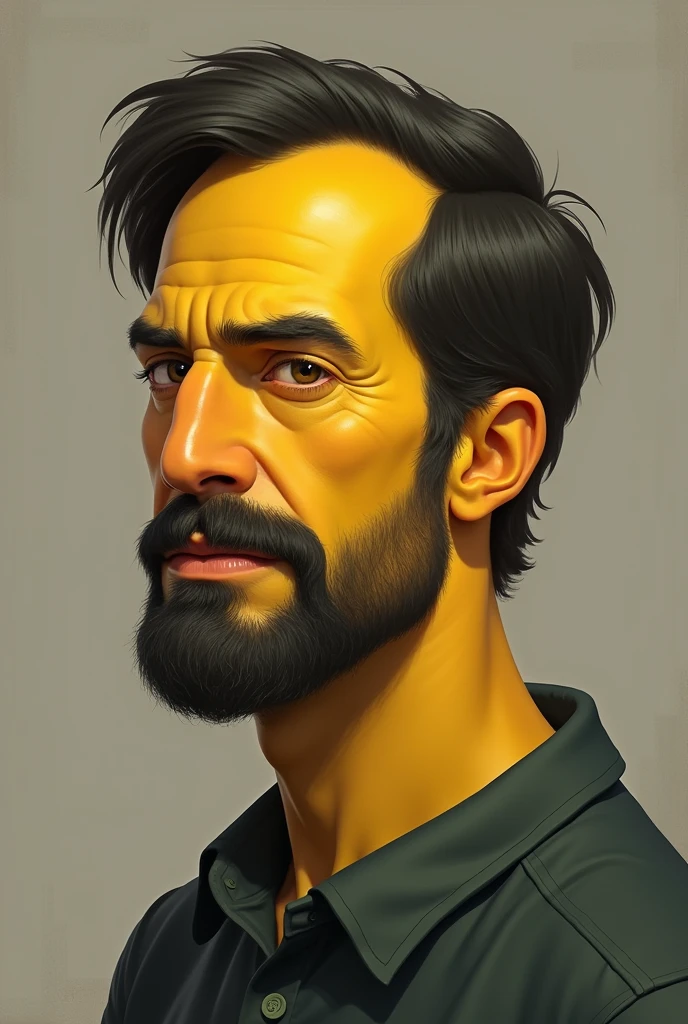 Milhouse's dad with a goatee