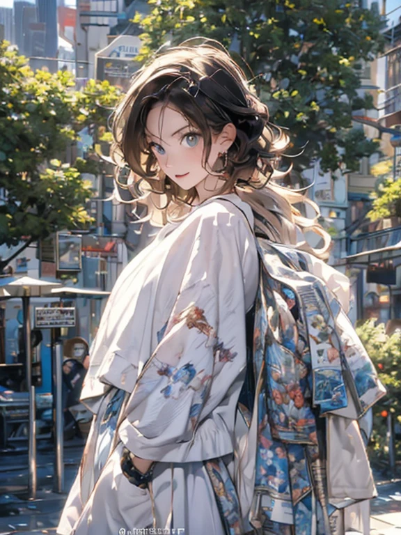 Photo of a beautiful woman standing on a street corner, Perfect model figure, Fashion pants styles, Colorful purple shirt, sunglasses, Very stylish, with influence of Jeremy Mann, Jeremy Mann, style of Jeremy Mann, Jeremy Mann painting, Jeremy Mann art, Ron Hicks, Lipke, Jeremy Mann and alphonse mucha, Works that influenced Edmund Blampid, Robert Lenkiewicz, Works that influenced William Kalff, nick alm, tumbler, Figurative Art, Intense watercolor painting, Watercolor Detail Art, Beautiful and expressive paintings, Beautiful artistic illustration, wonderful, Cruel beauty, masterpiece, best quality, official art, perfect composition, Perfect angle, Best Shot, Perfect Theme, Women only, ((short Hair, Curly Hair, Forehead, Forehead, Forehead, Forehead)), (((glasses))), Clear outline, Romantic, Moody, Very beautiful and detailed eyes, Beautiful and delicate eyes, Ideal animation, sentimental, New York 25th Street, close