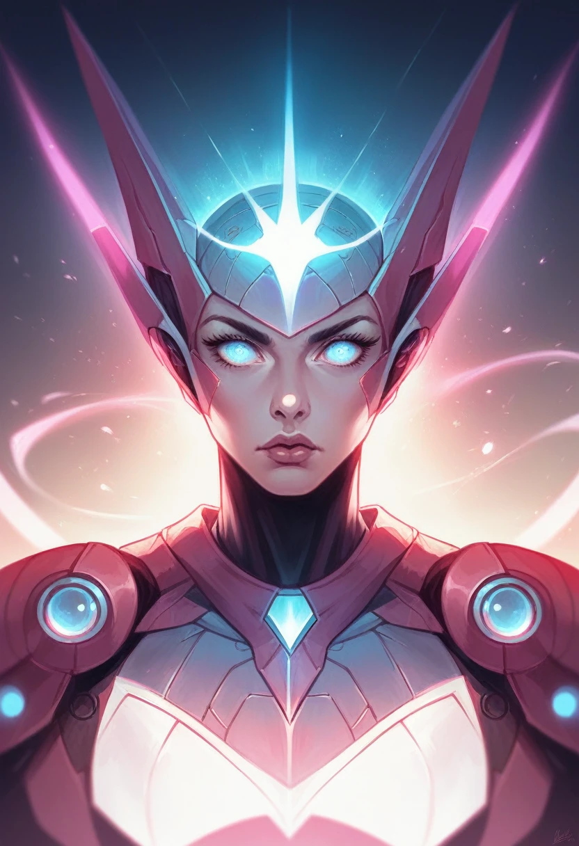 a female bounty hunter in a highly detailed futuristic power suit, beautiful detailed eyes, beautiful detailed lips, extremely detailed face, long eyelashes, intricate armor plating, glowing energy effects, dynamic pose, dramatic lighting, cinematic composition, vibrant colors, sci-fi environment, epic scale, masterpiece, best quality, 8k, photorealistic