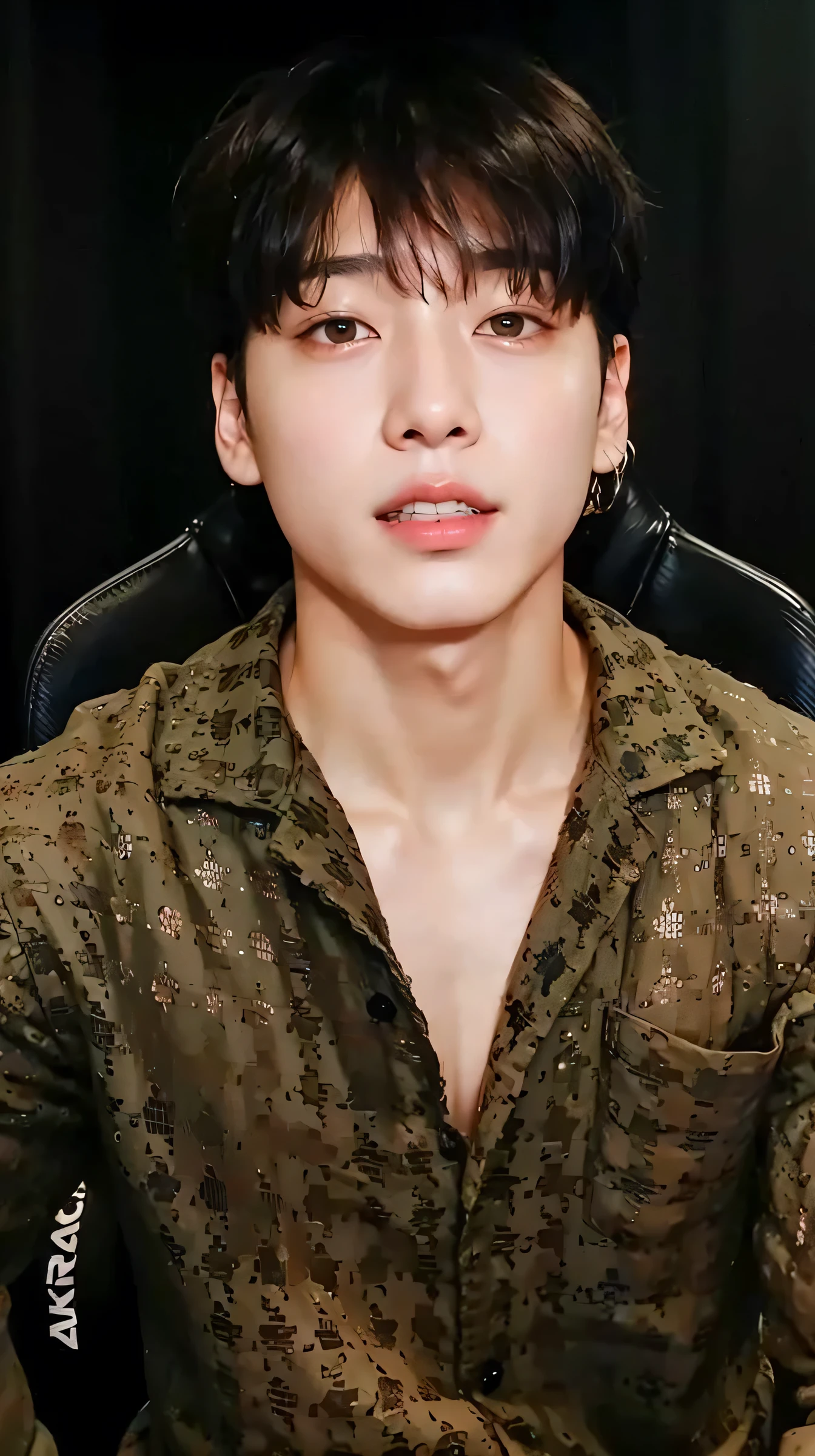 arafed asian man with a blue shirt and a necklace, Jeon Jungkook, Jeongguk, he has short curly brown hair, Jungkook, Jeon Jungkook, BTS, crazy young man, JK, south korean male, JaeK, BANGTAN BOYS, Jungkook, Jeon Jeongguk.