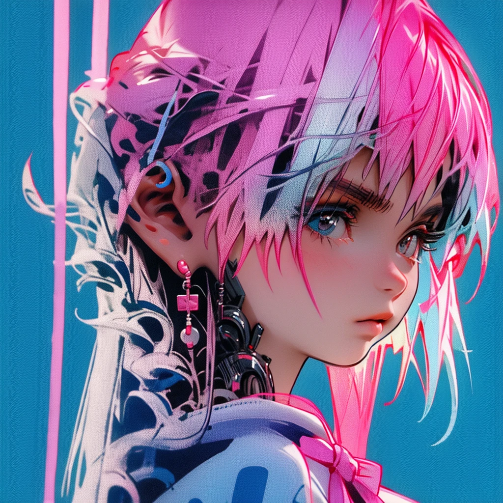 Anime chan pink tones