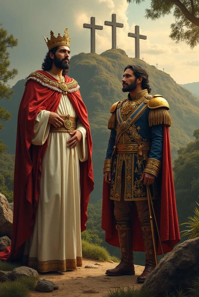 Imagine Christ the King on one side, to the other Belalcazar and behind the hill of the 3 crosses and below that says branch of the eleven