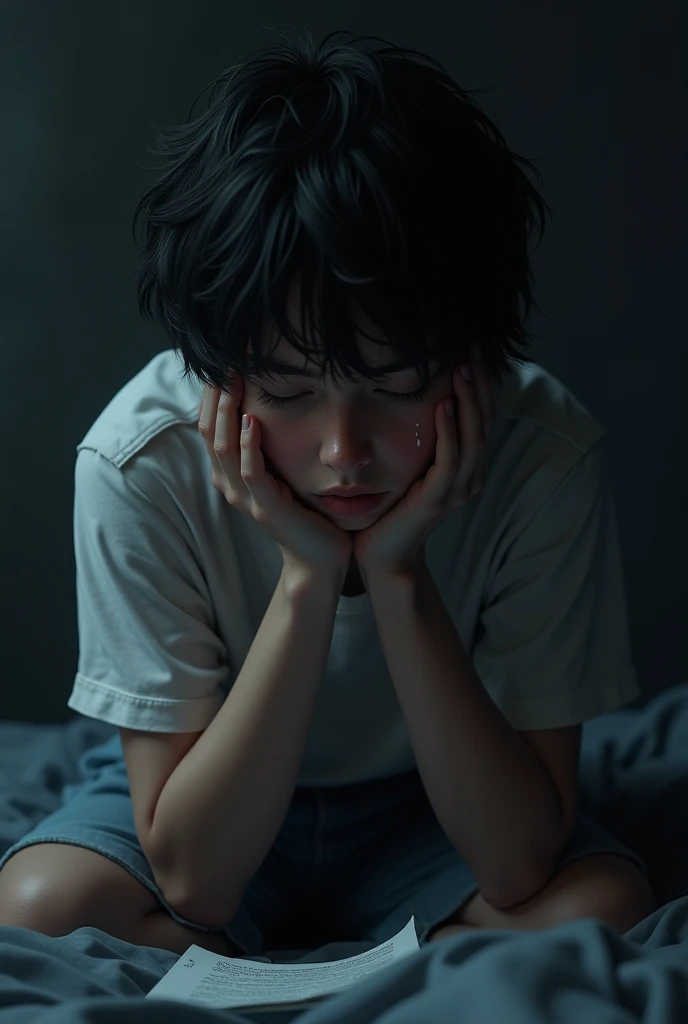 A male ager is heartbroken because the one he loves doesn&#39;t love him back. 