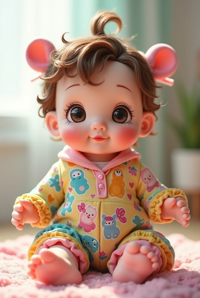 Baby Doll only the model clothes with anime or cartoon prints 