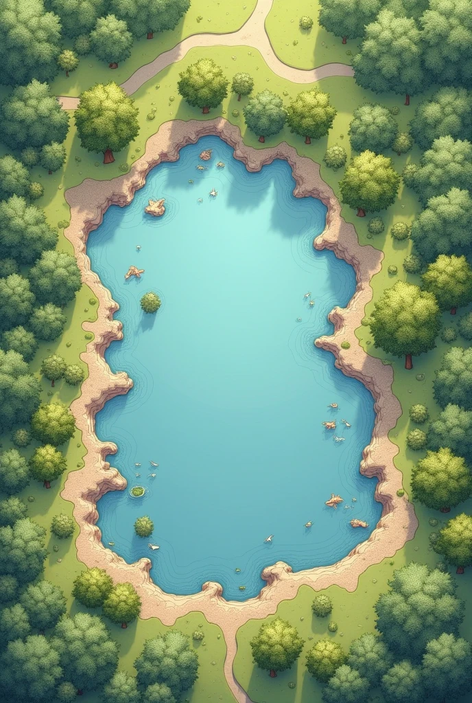 I would like a map of a lake