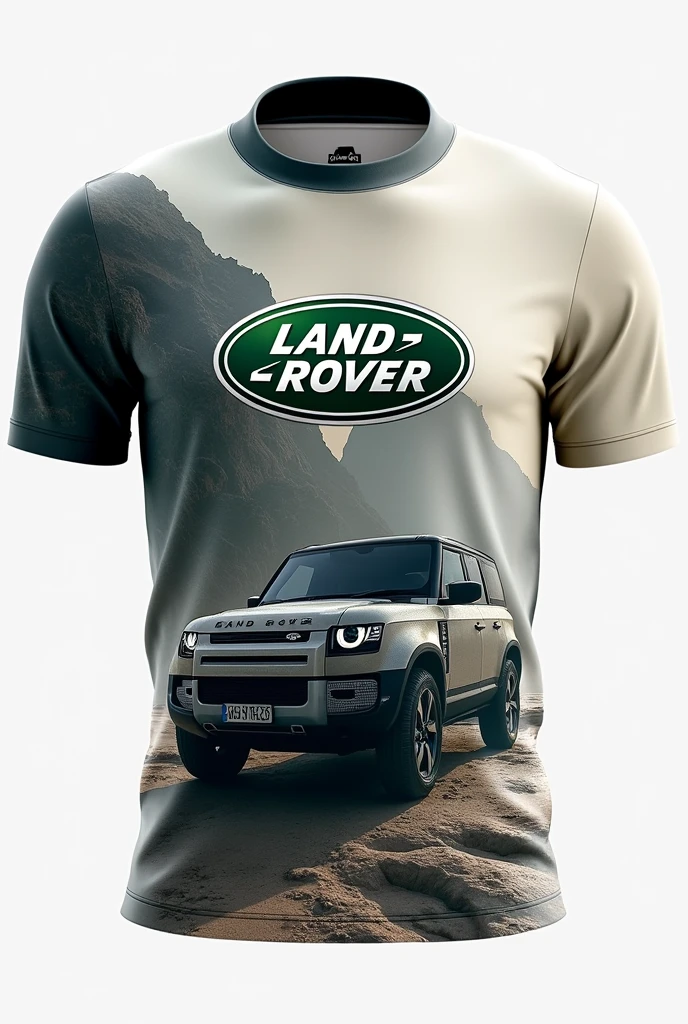 Create a shirt design with Land Rover