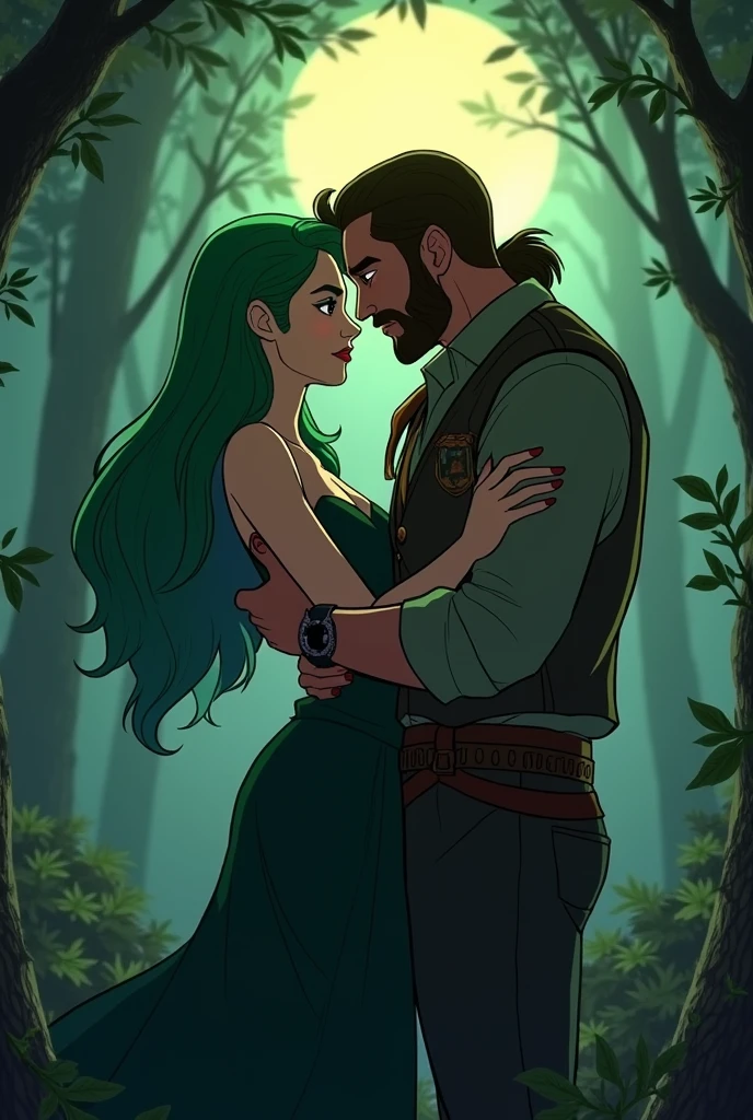 Amity Blight y hunter haciendo el amor (de la serie the owl house)
