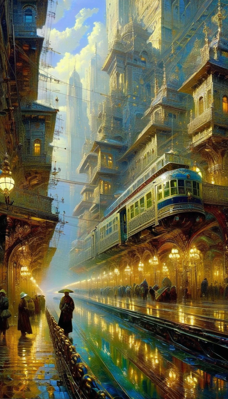 art inspired by Wadim Kashin, Intricate Details, Oil