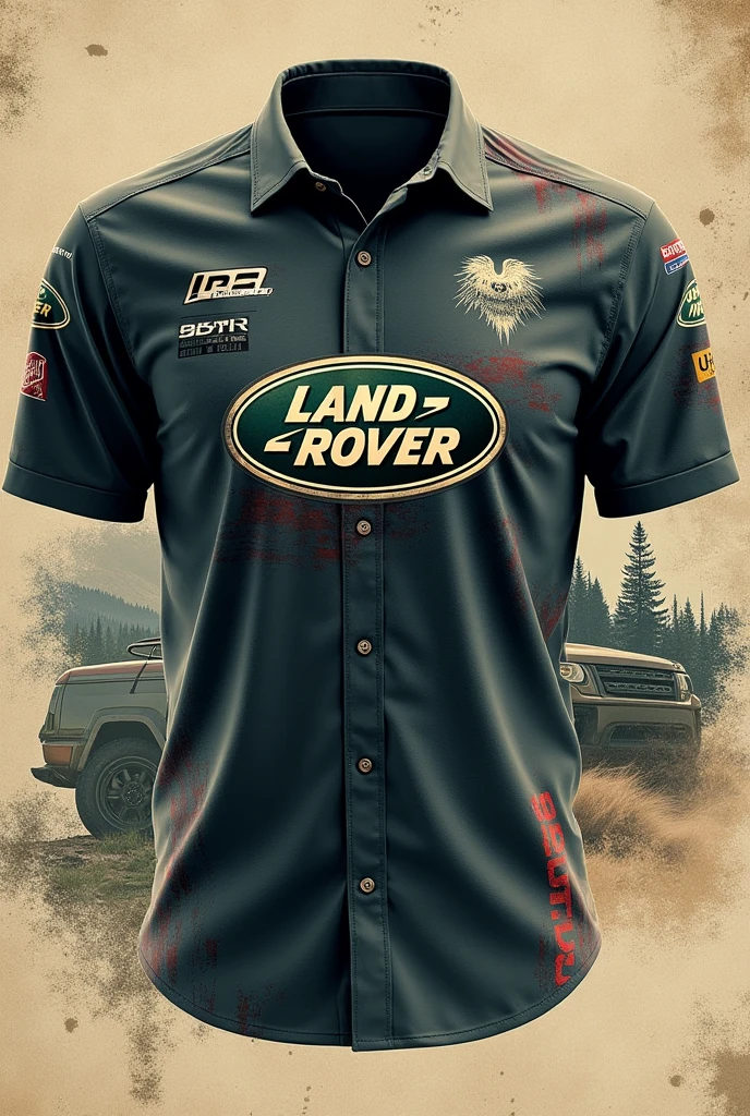 Create a shirt design with a Land Rover