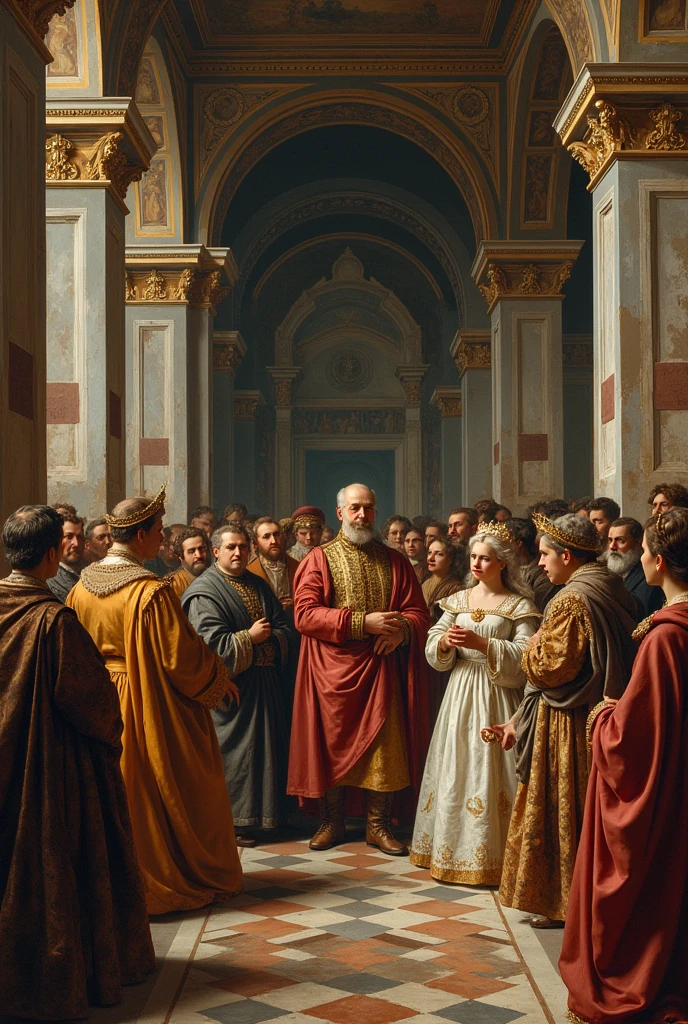 create a simple piece of art about the renaissance