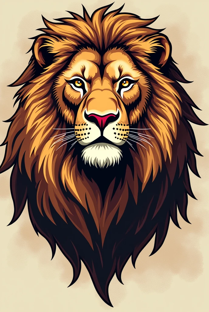 lion print with 3rd grade symbol