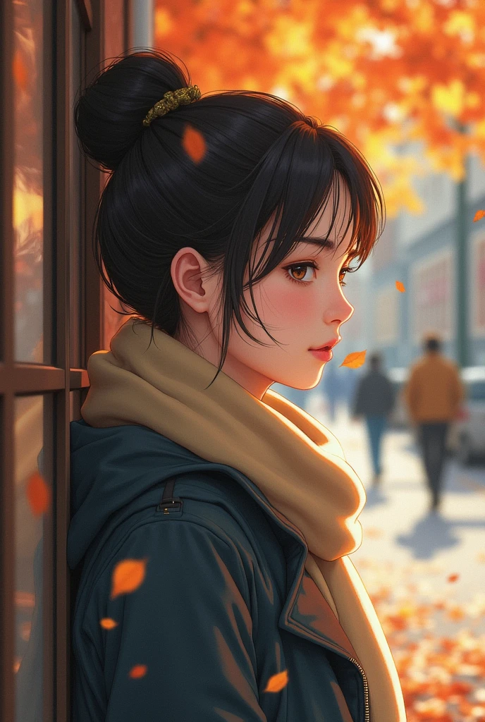 Highest quality、High resolution、Detailed Background、(Beautiful face in every detail:1.4)、Anatomically correct、(Normal number of fingers:1.2)、(Detailed facial expressions)、Detailed eyes、age beauty、(Highly detailed face:1.4)、ponytail、Bobcut、Perfect body line、Solitude and silence、An ennui atmosphere、Create unique moods and emotions、
Calm autumn scenery、wood々Slowly begins to change color、The scene is fleeting yet beautiful.、An ennui mood begins to drift through the city.、wood枯らしの風が吹き抜け、I hear the leaves falling、people々Wear a light coat and a scarf.、Walking slowly、As if time was passing slowly、people々There is a quiet melancholy in his expression.、
While sitting on the terrace of a cafe、一peopleでコーヒーを飲む、There is a view of the city ahead.、wood々The leaves are swaying in the wind、周りには他のpeopleもいるけれど、Just the sound of quiet conversation or the sound of a book being read、A deep silence spreads、The air is cold、But it's comfortable、among them、Indulge in your own thoughts
