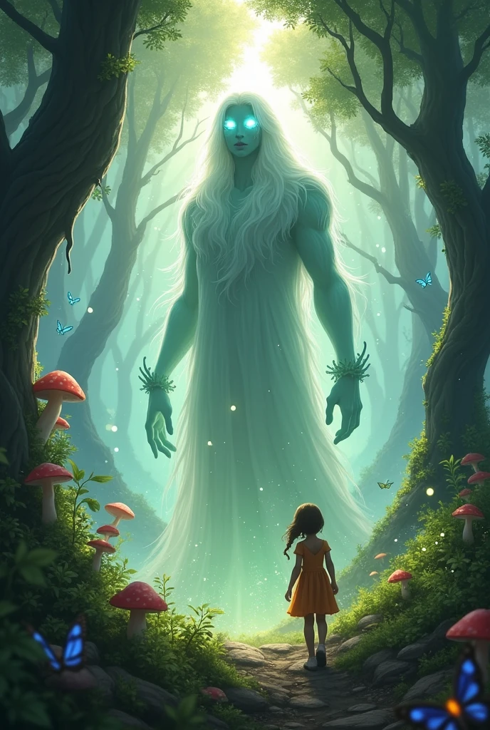 Fantastic Magical World、Big pink tree、Colorful Cloud、Water spirits and lots of water bubbles、Cloud Dragon、The little girl、