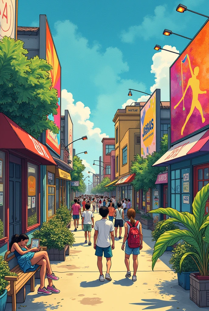 MAKE A COMIC ABOUT A WORLD WITHOUT ADVERTISING
