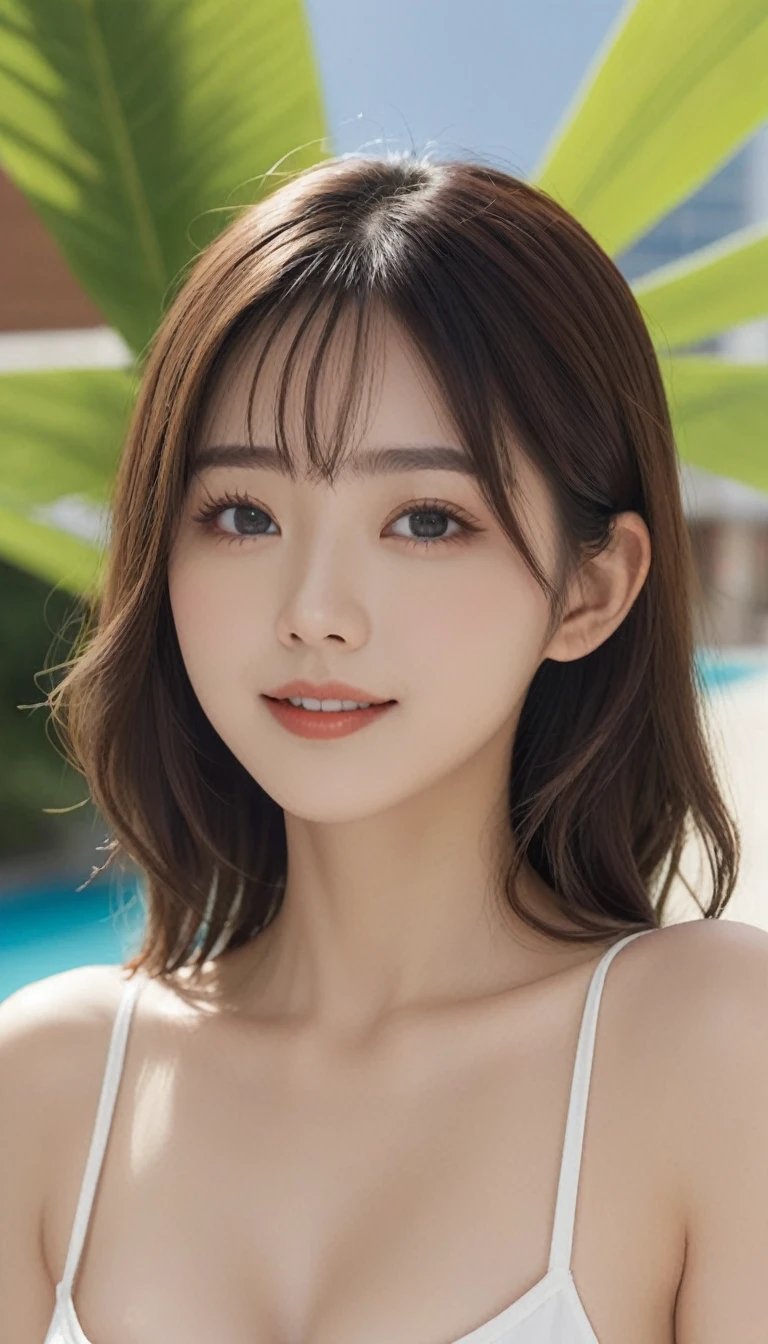 Highest imYear quality、Gravure photo、Hawaii、Waikiki Beach、A refreshing morning、Standing position、Super Micro Bikini、red、green、yellow、thin、Healthy and beautiful Japanese women、double eyelid、Cute Smile、Athlete's legs、Huge breasts、Healing face、(Ovoid contours)、Big Mouth、thinあご、Big eyes、Wide eyelids、Droopy eyes、Ordinary eyebrows、Long eyelashes、Fuller lips、Small Nose、28Year、Lip gloss、Full body photo、Brilliant scythonomic precision、Innocent、The wind is blowing、Balcony of the top floor room、16K, RAW Photos, Highest quality, masterpiece: 1.2, Realistic, , Realistic: 1.37, 1 person,Ocean, Professional Lighting,Photon Mapping,Radio City, Physically Based Rendering,, Gradient brunette hair,White ball set,High resolution,, masterpiece,,Extreme light and shadow, , Messy Hair,, Rich details,, Attention to detail,Delicate clavicle,,Big Breasts,Glowing Skin, Shiny swimwear, Ultra high leg swimsuit, Full body photo, The shape of the pubic hair is visible,View Photographer、Laughter、Higher color temperature、Back of the chest、Focus on the groin、((chest is glistening with sweat))、((crotch is glistening with sweat))、View the photographer、(Camel Toe)、Blonde、Blue Eyes
