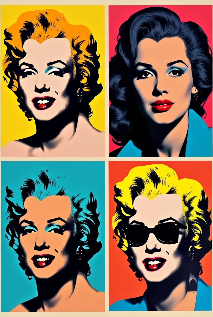 Pop art 4 images