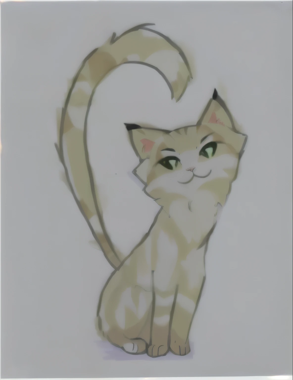 drawing of a cat with a heart-shaped tail, anime cat, cat tail, cat drawing, illustration of a cat, an gato anthropo, painting of a cat, ready anthropomorphic, gato anthropomórfico, a fluffy cat, a painting of a cat, gato anthropo, in a painting of a cat, warrior cats fan art
