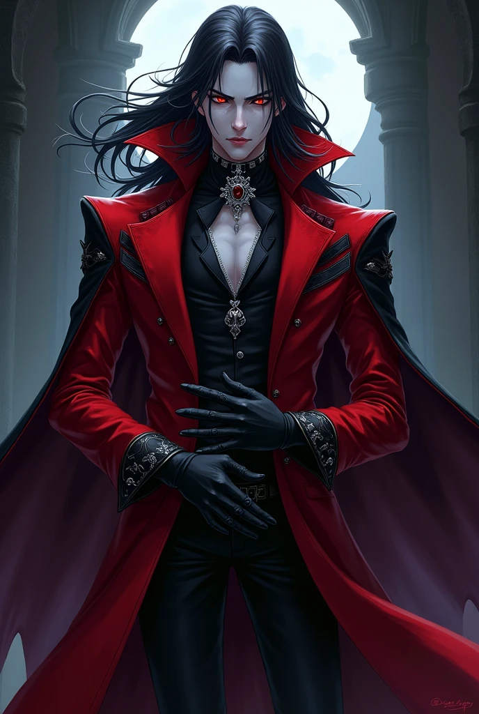Character Alucard in anime style for Avatar